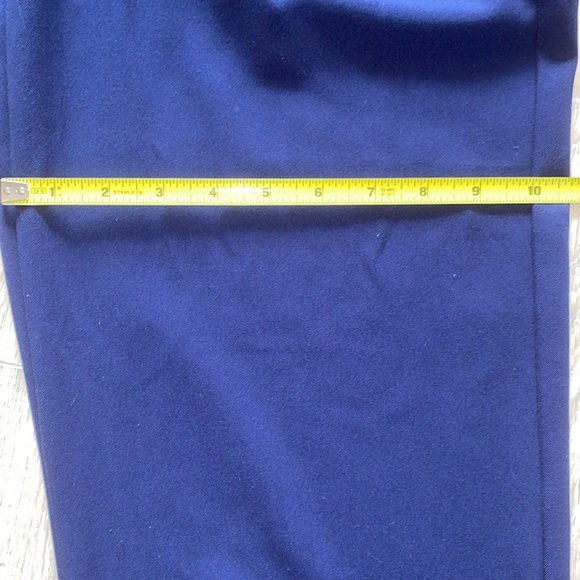 NEW Alia Navy Dressy Straight Pants 14 - Picture 7 of 9